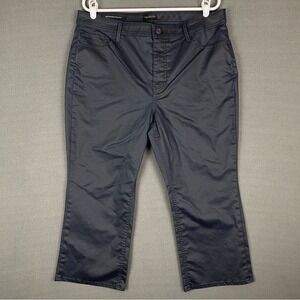 Talbots Demi Boot Crop Jeans Women's 16P Coated Indigo Blue‎